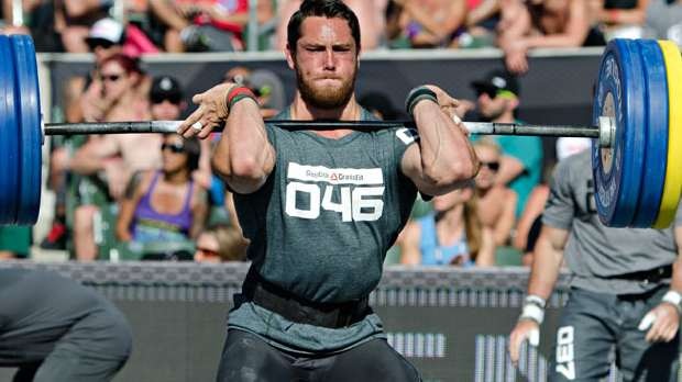 Kenneth Leverich Cleans At The CrossFit Games