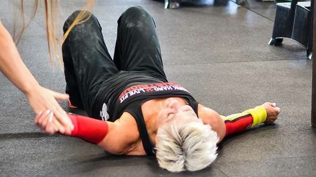 Stojkovic rests after her WOD 