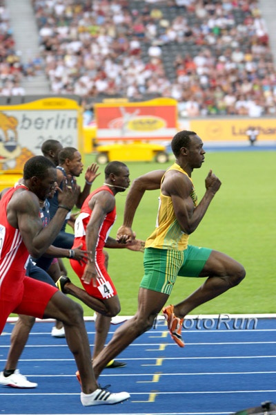 usain bolt sprinting form