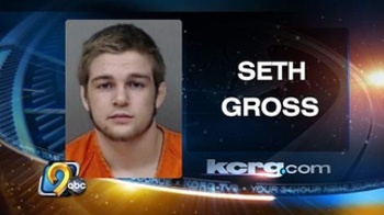 Seth Gross Mugshot was seen not only in papers but local Iowa TV as well.