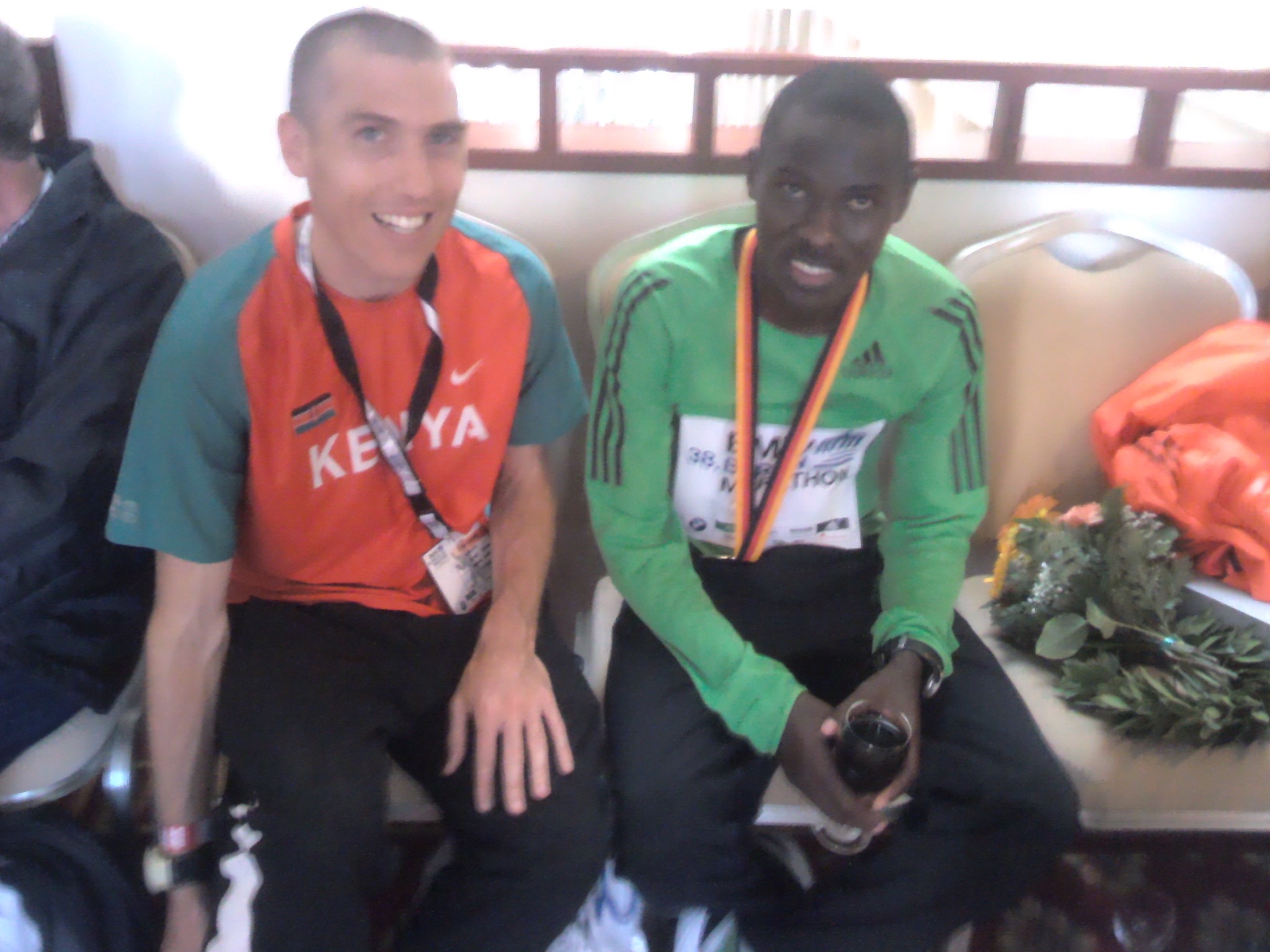 Paul and World Record holder Patrick Makau
