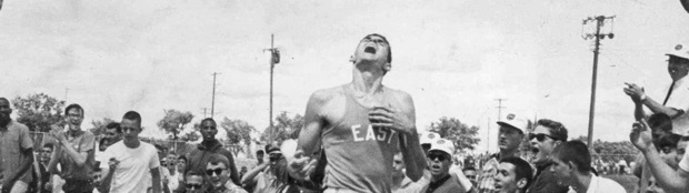 Jim Ryun becomes the first high schooler to break 4 minutes in the mile in 1964, 3:59