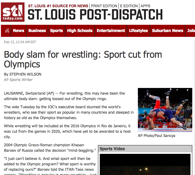 More Media News and Notes on Olympic Decision FloWrestling