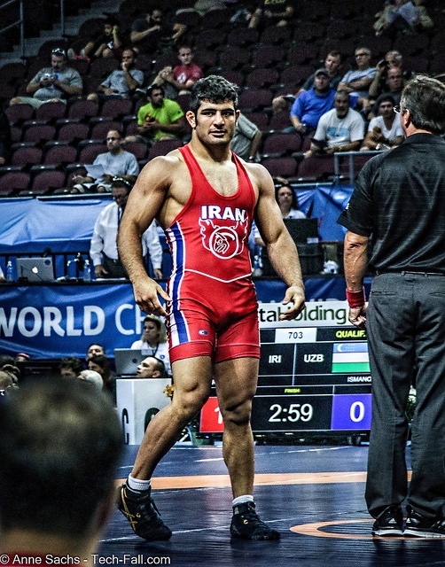 Iranian wrestler Karimi at 2015 World Championships