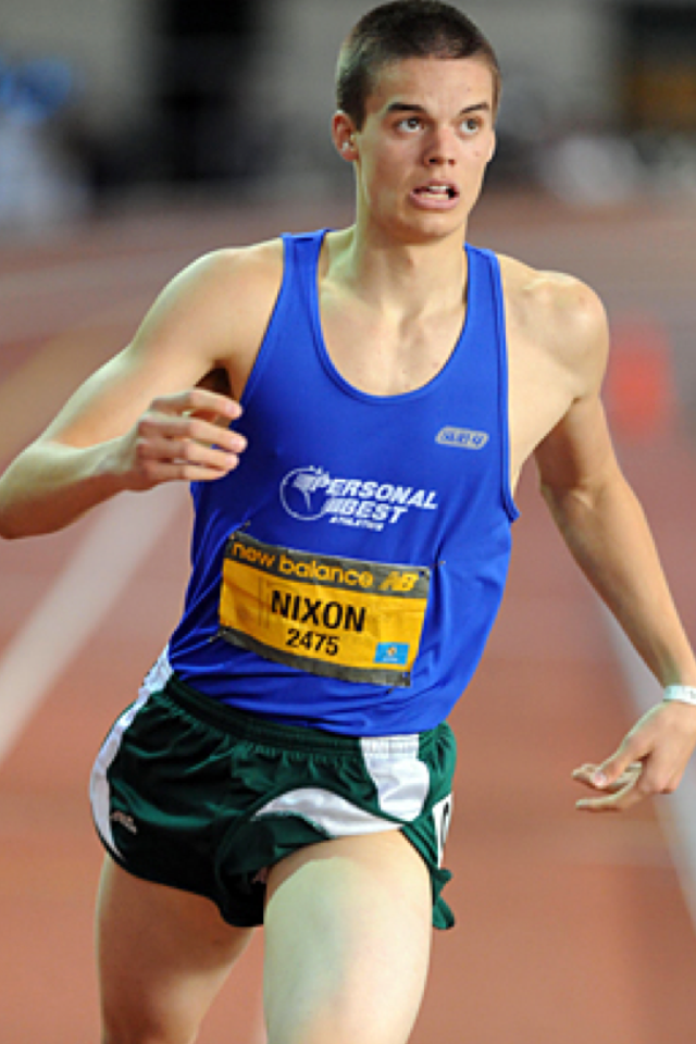 Gunnar Nixon setting the Indoor High School National Pentathlon Record. After a struggling HJ performance, he brushed it off and confidently asked, 